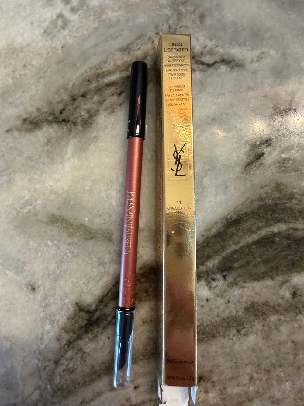 Yves Saint Laurent Lines Liberated EYE Pencil- 11 Unapologetic Pink waterproof